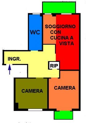 trilocale P.zza Morbegno