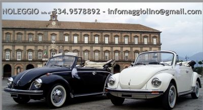 Noleggio maggiolone cabrio d'epoca per matrimonio, sposi, cerimonia, eventi