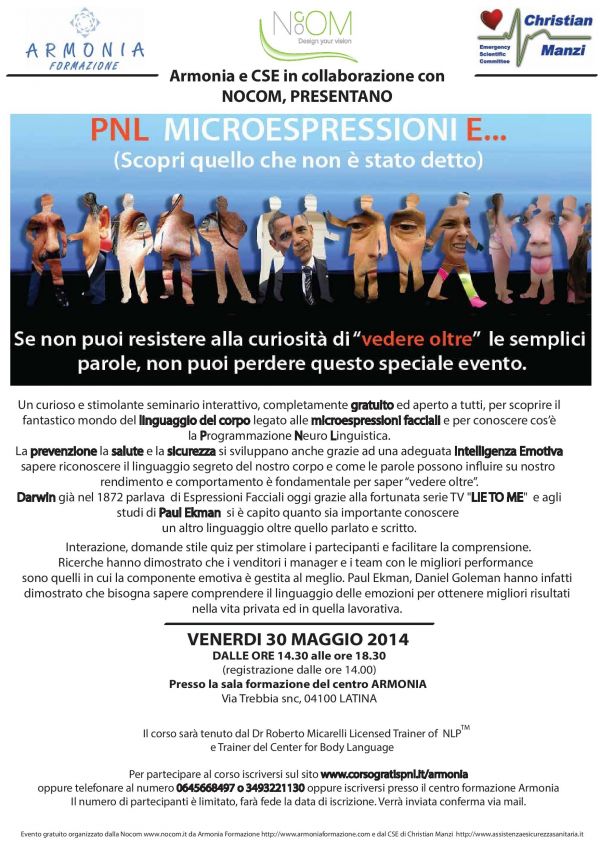Seminario gratuito PNL e espressioni microfacciali