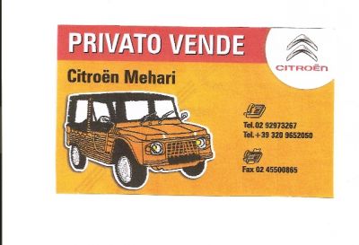 VENDO CITROEN MEHARI