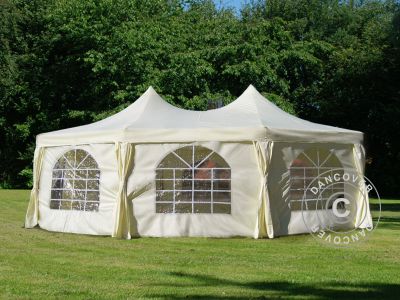 Gazebo Tendone ottagonale 6,8 x 5 m