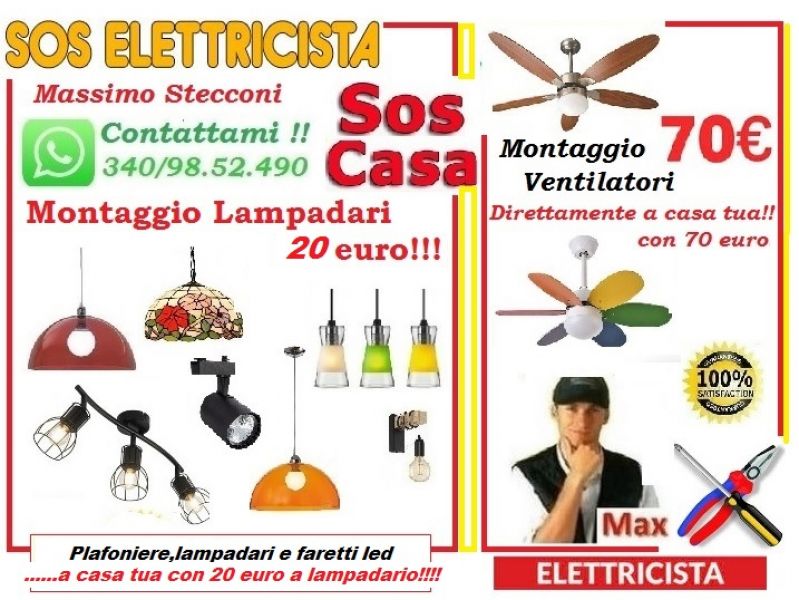 Elettricista lampadari e plafoniere led