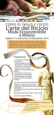 Corso di Taglio e Cucito:  L'Arte del Riciclo