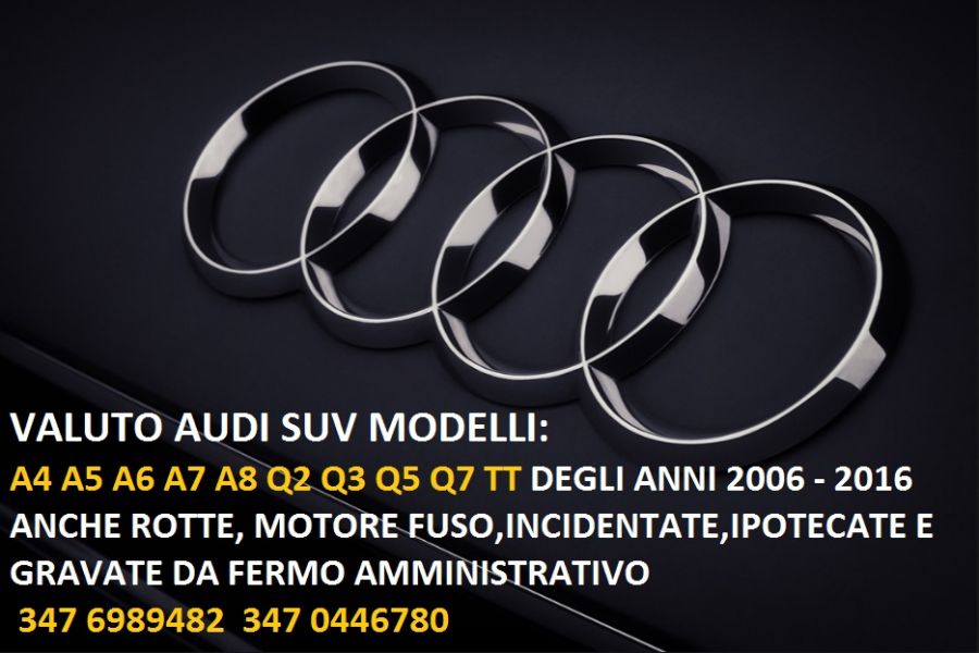 Compro Fuoristrada 4x4 Audi in fermo amministrativo