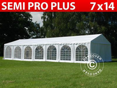 Tendone per feste Semi PRO Plus 7x14 m PVC