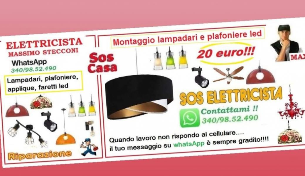 Montaggio plafoniera led Roma Tiburtina 