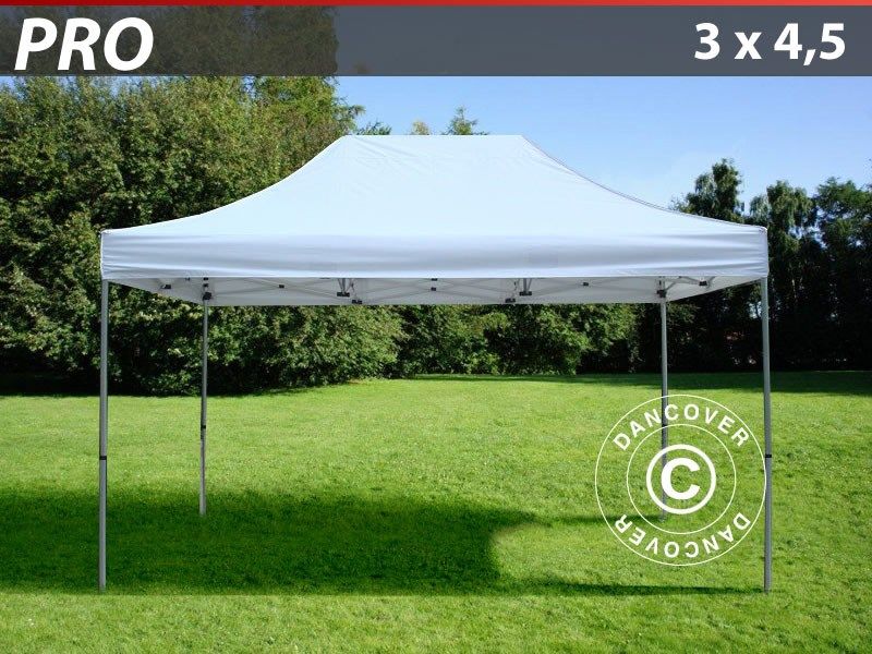 Gazebo pieghevole FleXtents PRO 3x4,5m Bianco