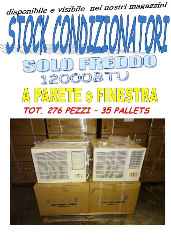 Stock condizionatori a parete 275pz