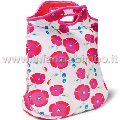 Portamerenda Quaranta Settimane On The Go Neoprene Lampone