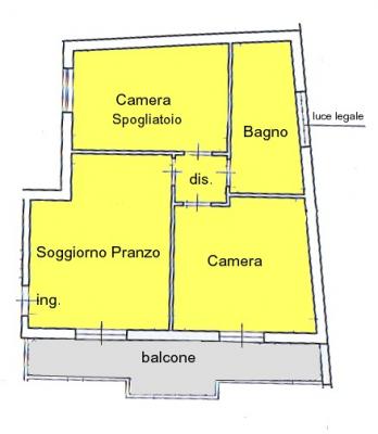 prossima realizzazione di 3 vani +acc con posto auto coperto