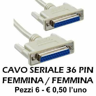 CAVO SERIALE 36 PIN femmina - femmina � 0,50 l'uno