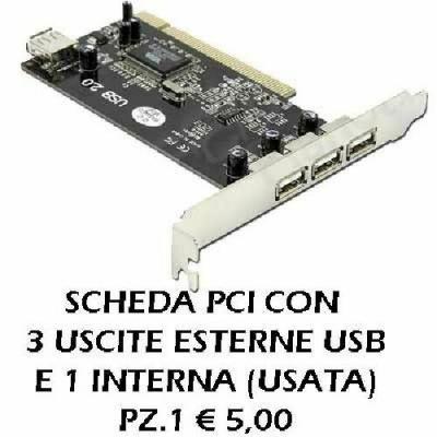 Scheda PCI con 3 Uscite USB � 5 usata � 5
