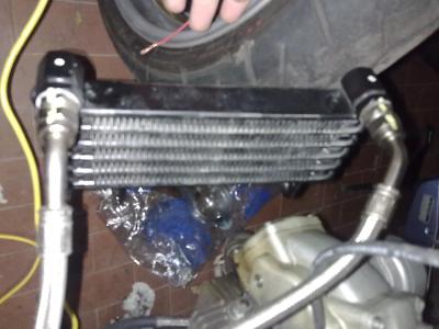 Radiatore olio con tubi ducati hypermotard
