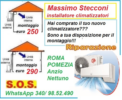 Montaggio condizionatore Ardea banditella 