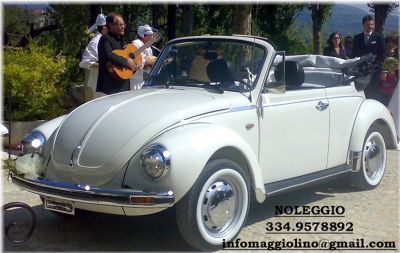 Noleggio maggiolone cabrio per cerimonia