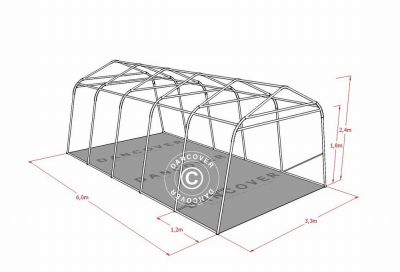Tenda garage PRO 3,3 x 6 x 2,4