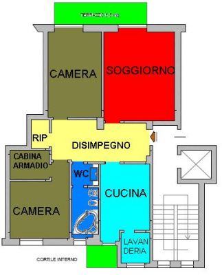 Trilocale Zona Venini