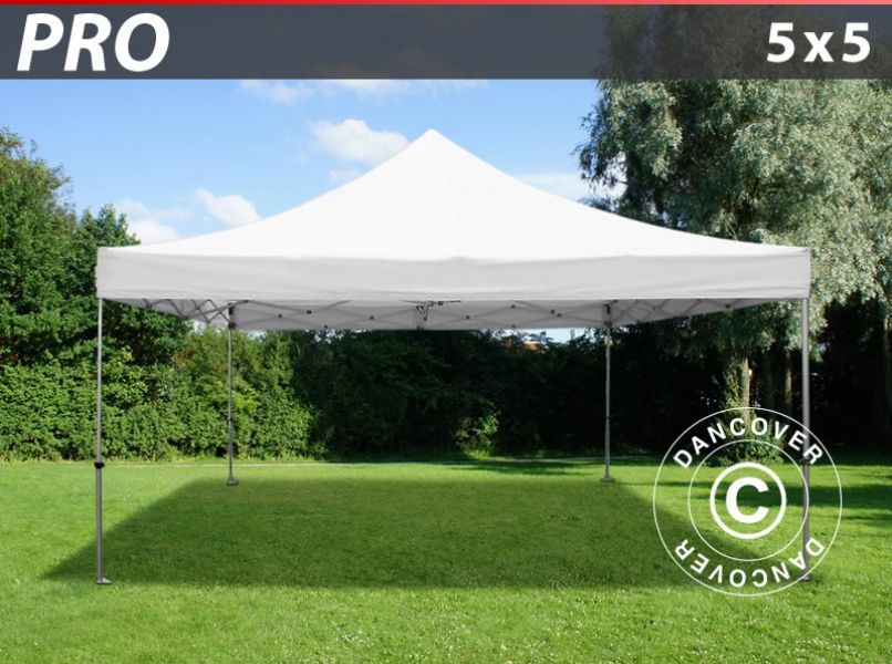 Gazebo pieghevole FleXtents PRO 5x5m Bianco
