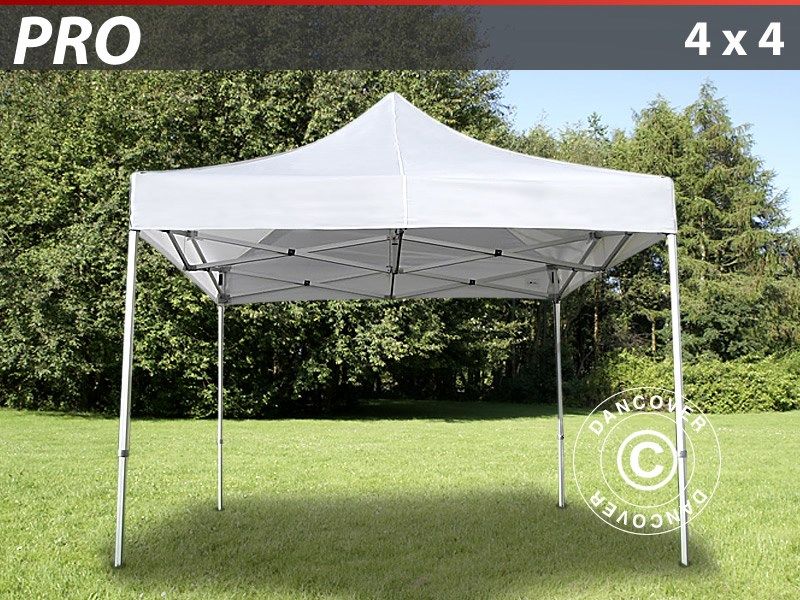 Gazebo pieghevole FleXtents PRO 4x4m Bianco