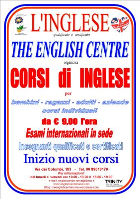 CORSI DI INGLESE ROMA CENTOCELLE TORRE SPACCATA FINOCCHIO BORGHESIANA