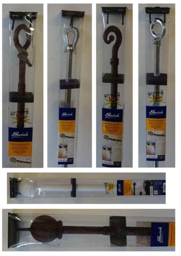  Stock bastoni  completi e tende in kit, accessori per tende e bastoni