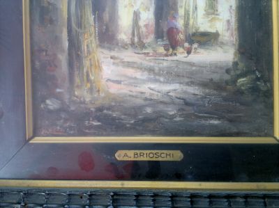 quadro artista A .Brioschi (1922/2000) 