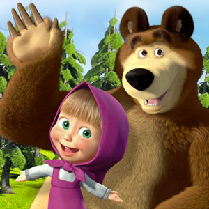 Lettura animata per bambini masha e l'orso