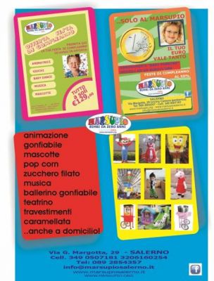 FESTE PER BAMBINI, BABY PARKING, GONFIABILE, ANIMAZIONE, MASCOTTE