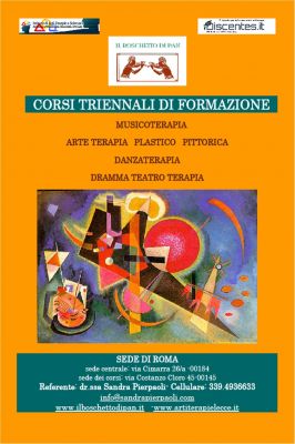 CORSI TRIENNALI DI FORMAZIONE IN ARTI TERAPIE
