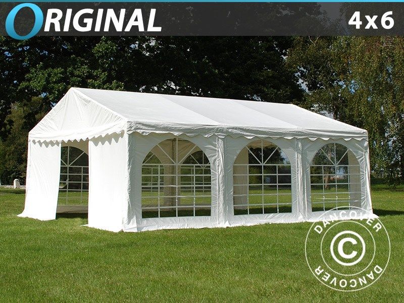 Tendone per feste Original 4x6m PVC, Bianco