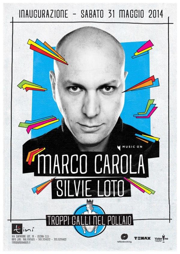 Tin� Soundgarden Cecina Livorno 31/05 Marco Carola 7/06 Joseph Capriati 15/06 Cocoon Party 