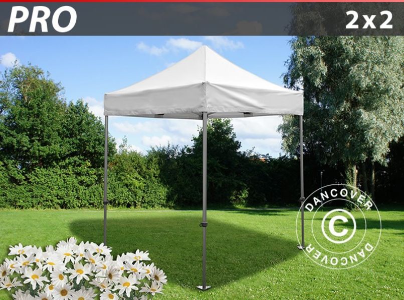 Gazebo pieghevole FleXtents PRO 2x2m Bianco