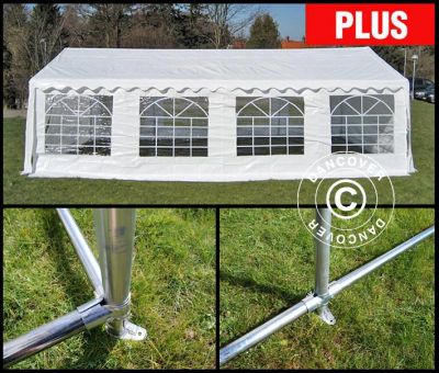 5 x 8 m PACCO: Gazebo PLUS PE + Telaio di fondo
