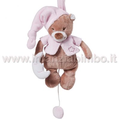 Mini Carillon Nattou Orsetto Bibou Rosa