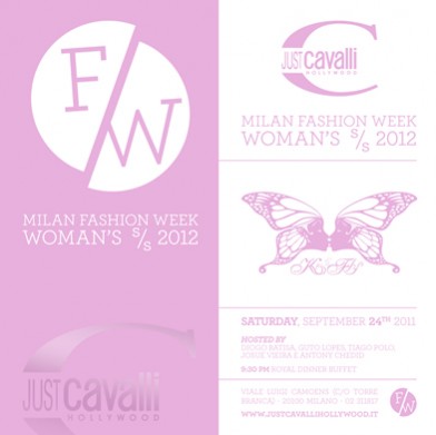 Just Cavalli: SABATO 24/09/'11 Fashion Week con Evento Kiss&Fly (339.3390105)
