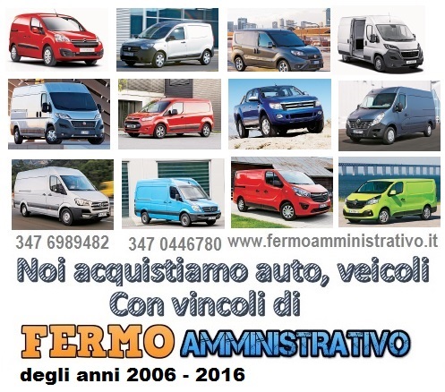 Furgoni in fermo amministrativo acquistiamo