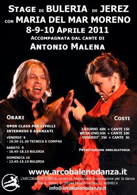 Stage di BULERIA  de  JEREZ  con MARIA DEL MAR MORENO  