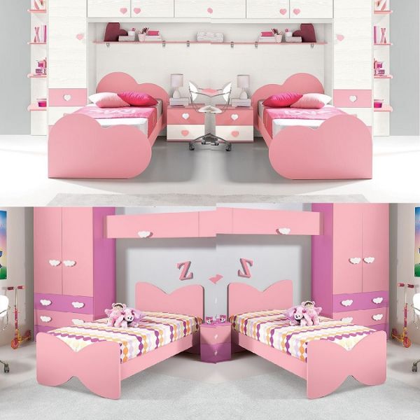 Letto Cuore e Fiocco