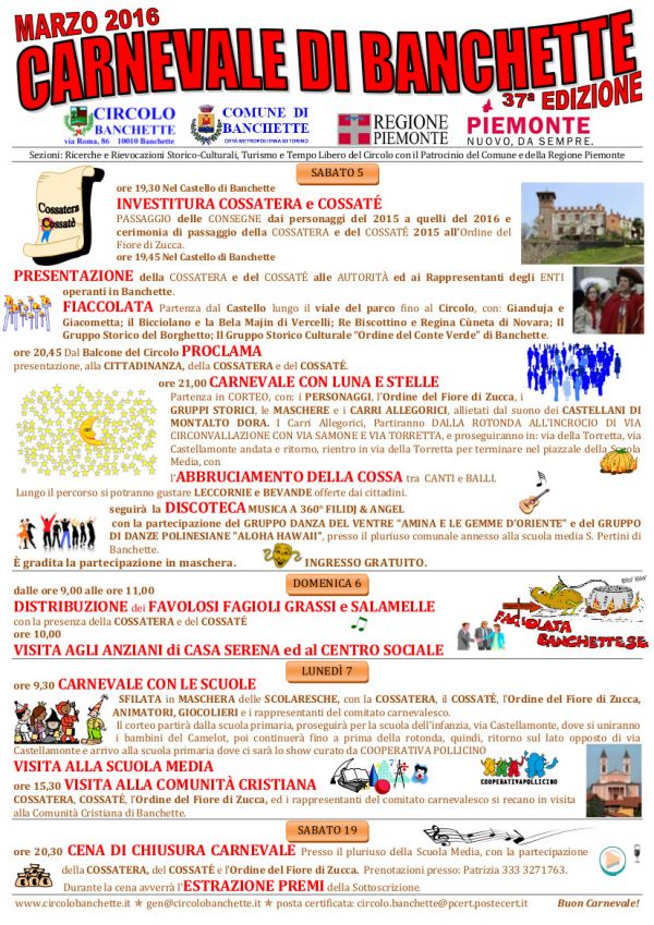 Carnevale di Banchette 2016