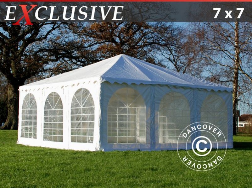 Tendone per feste Exclusive 7x7 m PVC, Bianco