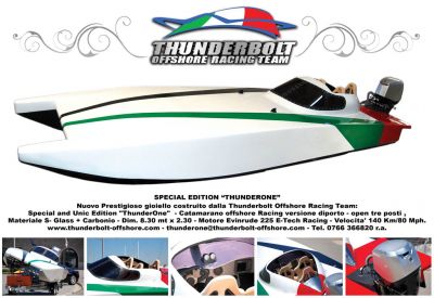 SPECIAL EDITION THUNDERONE- Catamarano offshore Racing versione diporto