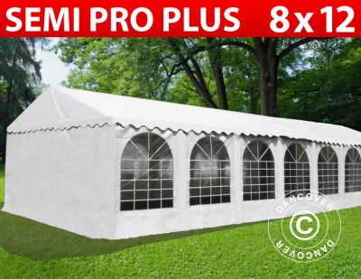 Tendone per feste Semi PRO Plus 8x12 m PVC