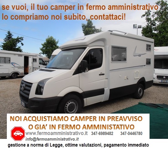 Compriamo camper tutti in fermo amministrativo