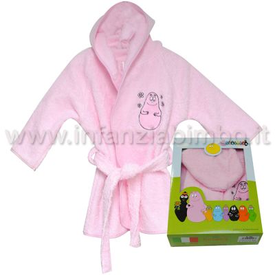 Accappatoio Barbapapa 1-2 anni Rosa