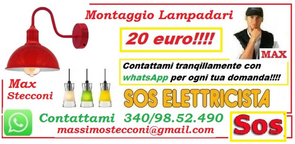 Montaggio lampadario Roma Pigneto Prenestina 